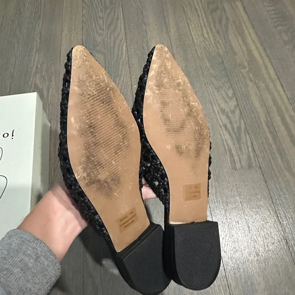 Joie Black Woven Mules - Picture 5 of 5